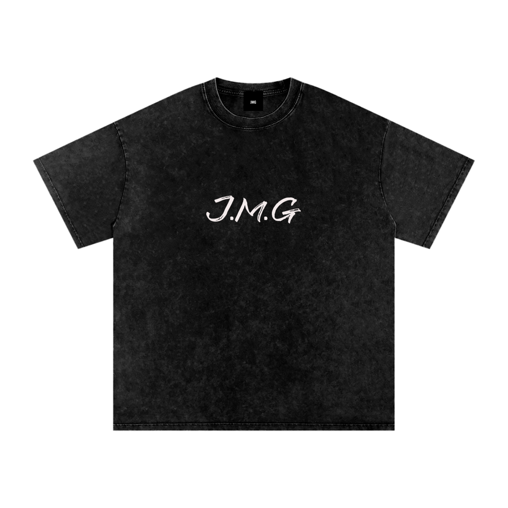 Snow Washed Oversized Cotton T-Shirt